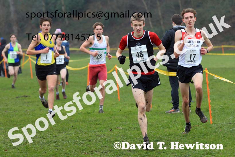 Junior Mens 2023 Northern Cross Country Champs., Witton Park, Blackburn. Photo: David T. Hewitson/Sports for All Pics